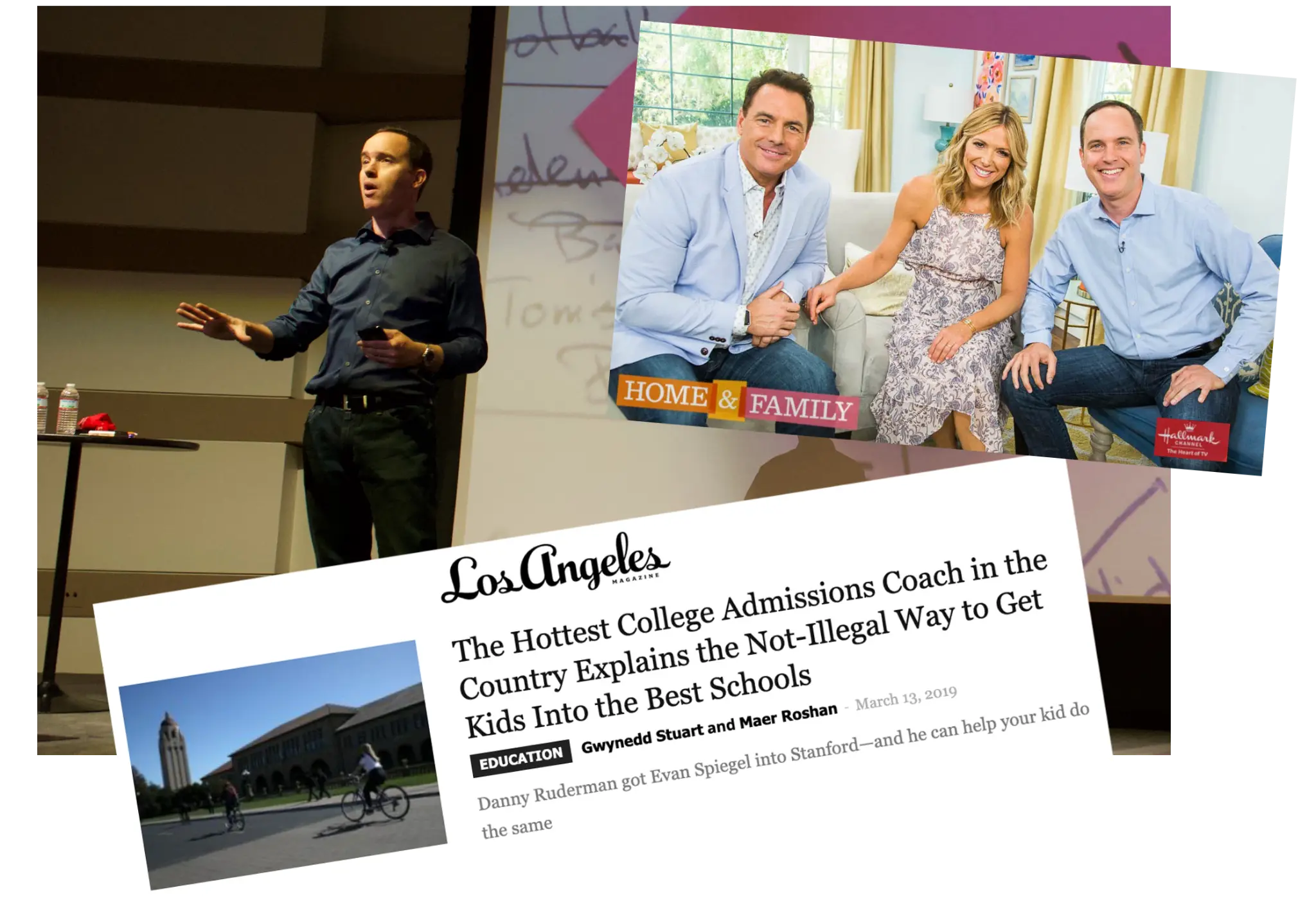 Danny Ruderman — LA Magazine feature, Hallmark Channel appearance, and speaking on stage